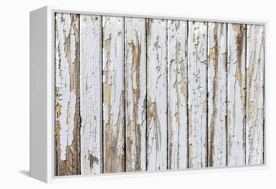 Vintage White Background of Natural Wood Old Wall-H2Oshka-Framed Premier Image Canvas