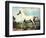 Vintage White Horse Chromolithograph "Mambrino," from the Picture by George Stubbs 1817-Piddix-Framed Art Print