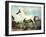 Vintage White Horse Chromolithograph "Mambrino," from the Picture by George Stubbs 1817-Piddix-Framed Art Print