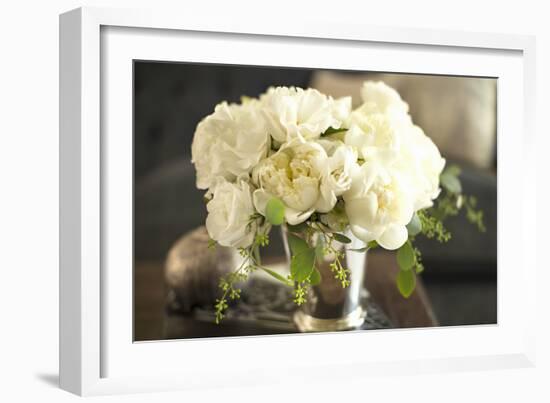 Vintage White Peony-Karyn Millet-Framed Photographic Print