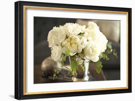 Vintage White Peony-Karyn Millet-Framed Photographic Print