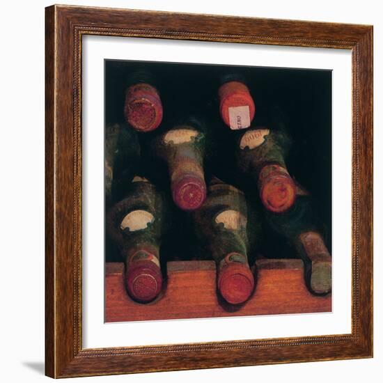 Vintage Wine Cellar II-Amy Melious-Framed Art Print