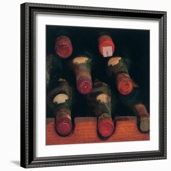 Vintage Wine Cellar II-Amy Melious-Framed Art Print