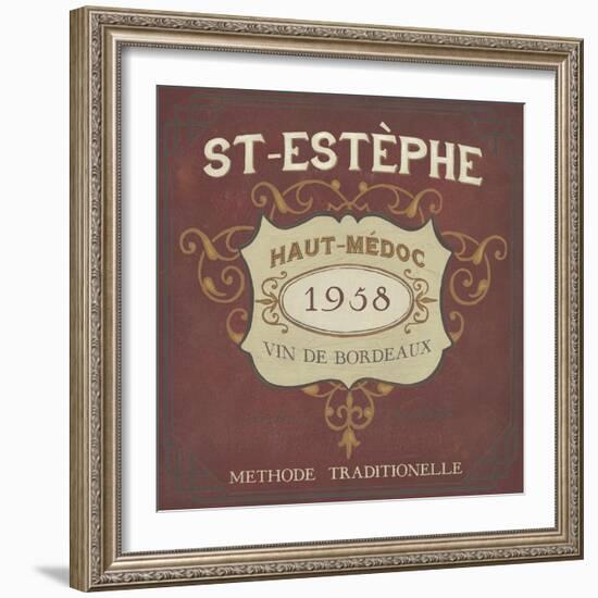 Vintage Wine Labels IV-Erica J. Vess-Framed Art Print