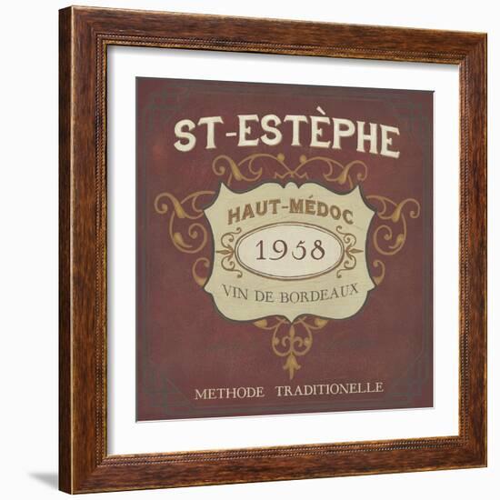 Vintage Wine Labels IV-Erica J. Vess-Framed Art Print