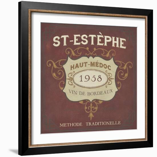 Vintage Wine Labels IV-Erica J. Vess-Framed Art Print