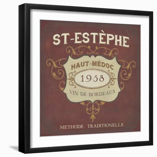 Vintage Wine Labels IV-Erica J. Vess-Framed Art Print