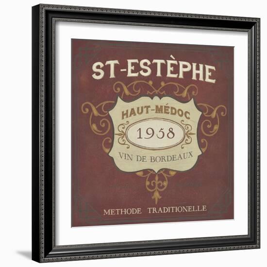 Vintage Wine Labels IV-Erica J. Vess-Framed Art Print