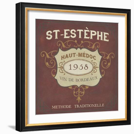 Vintage Wine Labels IV-Erica J. Vess-Framed Art Print