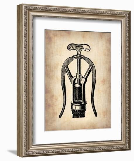 Vintage Wine Opener 1-NaxArt-Framed Art Print