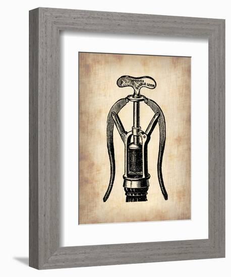 Vintage Wine Opener 1-NaxArt-Framed Art Print