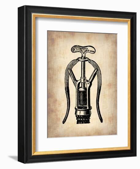 Vintage Wine Opener 1-NaxArt-Framed Art Print