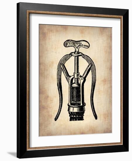 Vintage Wine Opener 1-NaxArt-Framed Art Print