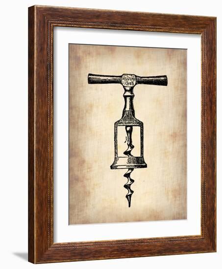 Vintage Wine Opener 2-NaxArt-Framed Art Print