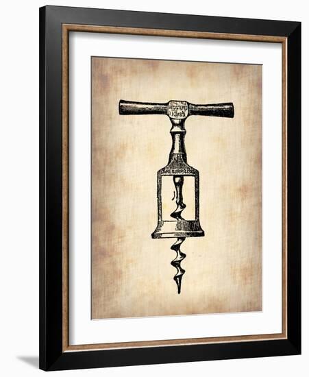 Vintage Wine Opener 2-NaxArt-Framed Art Print