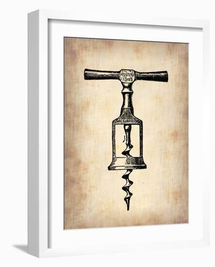 Vintage Wine Opener 2-NaxArt-Framed Art Print