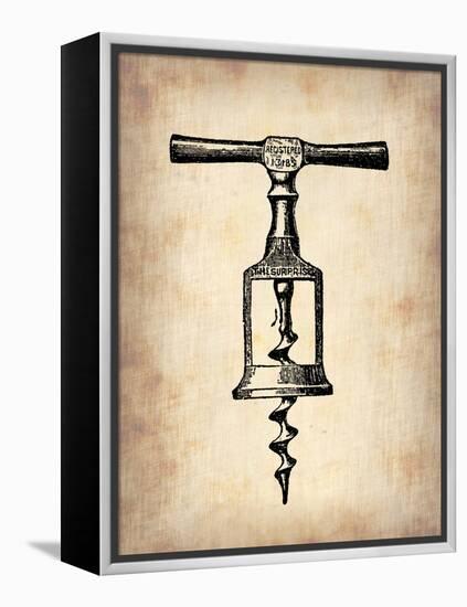 Vintage Wine Opener 2-NaxArt-Framed Stretched Canvas