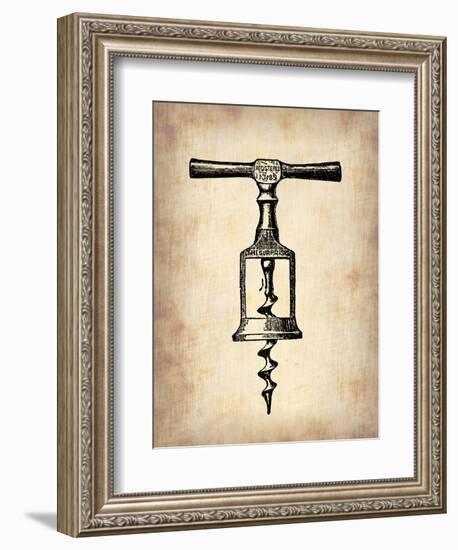 Vintage Wine Opener 2-NaxArt-Framed Art Print