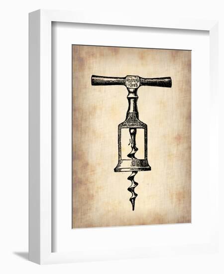 Vintage Wine Opener 2-NaxArt-Framed Art Print