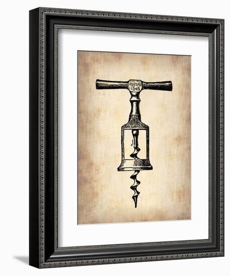 Vintage Wine Opener 2-NaxArt-Framed Art Print