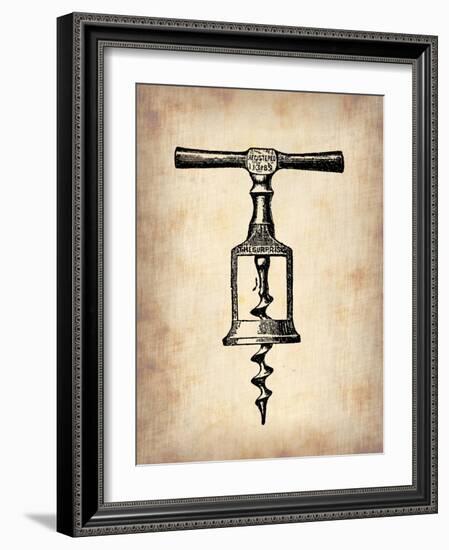 Vintage Wine Opener 2-NaxArt-Framed Art Print