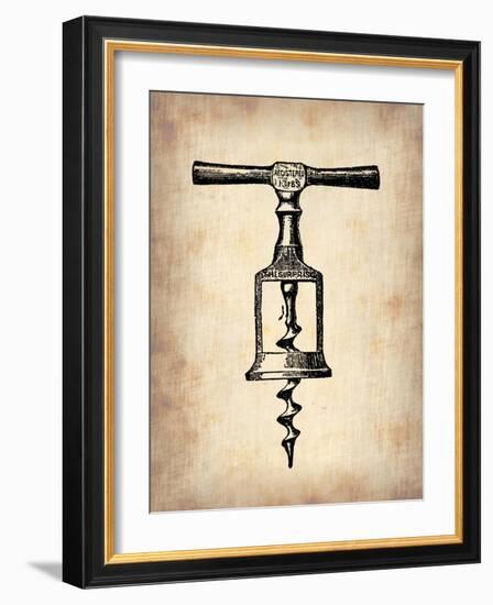 Vintage Wine Opener 2-NaxArt-Framed Art Print