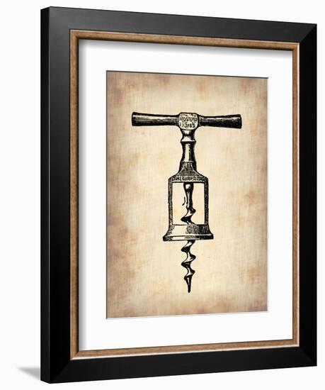 Vintage Wine Opener 2-NaxArt-Framed Art Print