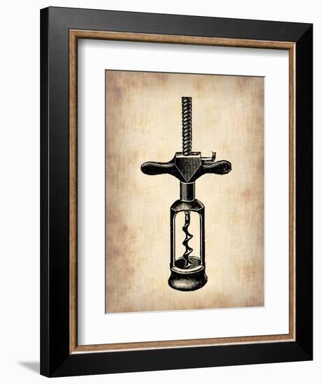 Vintage Wine Opener 3-NaxArt-Framed Art Print