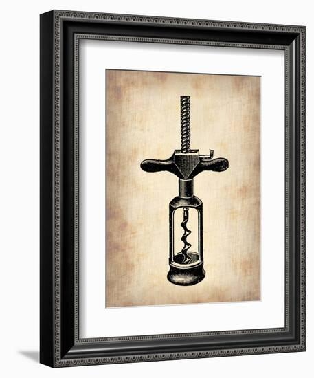 Vintage Wine Opener 3-NaxArt-Framed Art Print