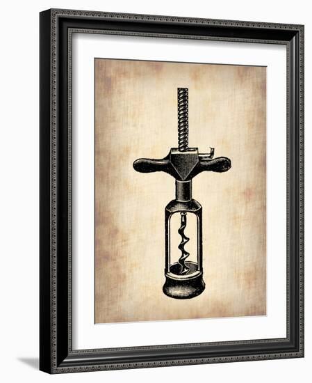 Vintage Wine Opener 3-NaxArt-Framed Art Print