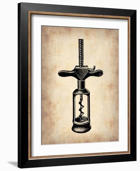 Vintage Wine Opener 3-NaxArt-Framed Art Print