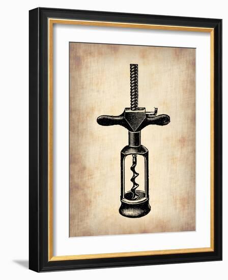 Vintage Wine Opener 3-NaxArt-Framed Art Print