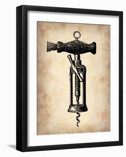 Vintage Wine Opener 4-NaxArt-Framed Art Print