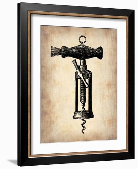 Vintage Wine Opener 4-NaxArt-Framed Art Print