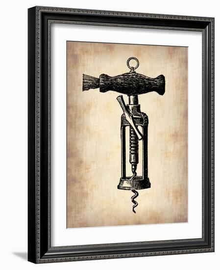 Vintage Wine Opener 4-NaxArt-Framed Art Print