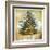 Vintage Winter Background With Pine Tree-Maugli-l-Framed Art Print