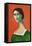 Vintage Woman in Green-Sharyn Bursic-Framed Premier Image Canvas