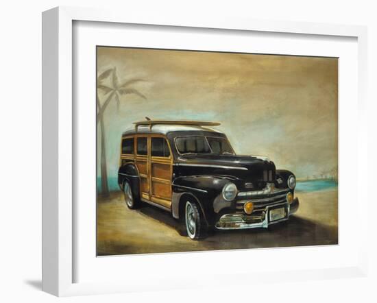 Vintage Woodie-Pablo Rojero-Framed Art Print