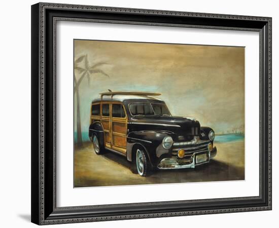 Vintage Woodie-Pablo Rojero-Framed Art Print