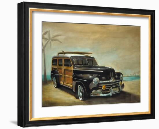 Vintage Woodie-Pablo Rojero-Framed Art Print