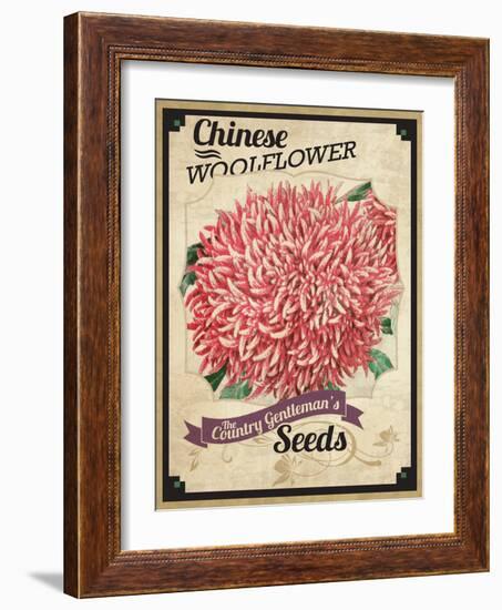 Vintage Woolflower Seed Packet-null-Framed Giclee Print