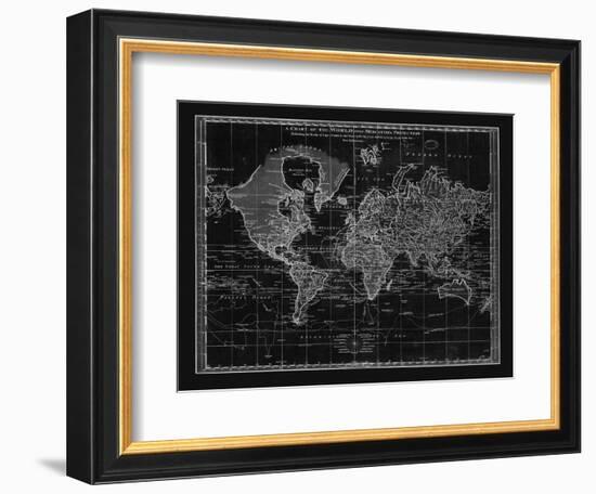 Vintage World Chart-Adam Shaw-Framed Premium Giclee Print