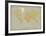 Vintage World Map-Unknown The Vintage Collection-Framed Art Print