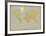 Vintage World Map-Unknown The Vintage Collection-Framed Art Print