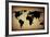 Vintage World Map-ilolab-Framed Art Print