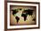 Vintage World Map-ilolab-Framed Art Print