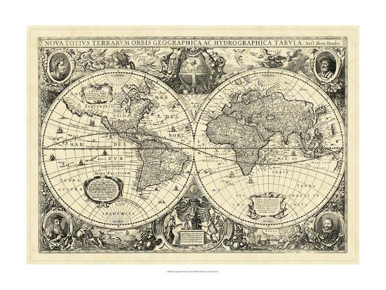 Digital Pastel Colors World Map Printable Download Vintage World
