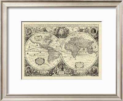 voyages et La fresque Toile Art Imprimé 096888fw Drapeau des États-Unis MAPPEMONDES