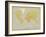 Vintage World Map-The Vintage Collection-Framed Premium Giclee Print