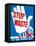 Vintage World War II Poster of a Hand Making a Stop Sign-null-Framed Stretched Canvas